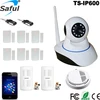 Newest 720P HD Wireless Security WIFI IP Camera TS-IP600 Host 64 Zones Sensors Surveillance System