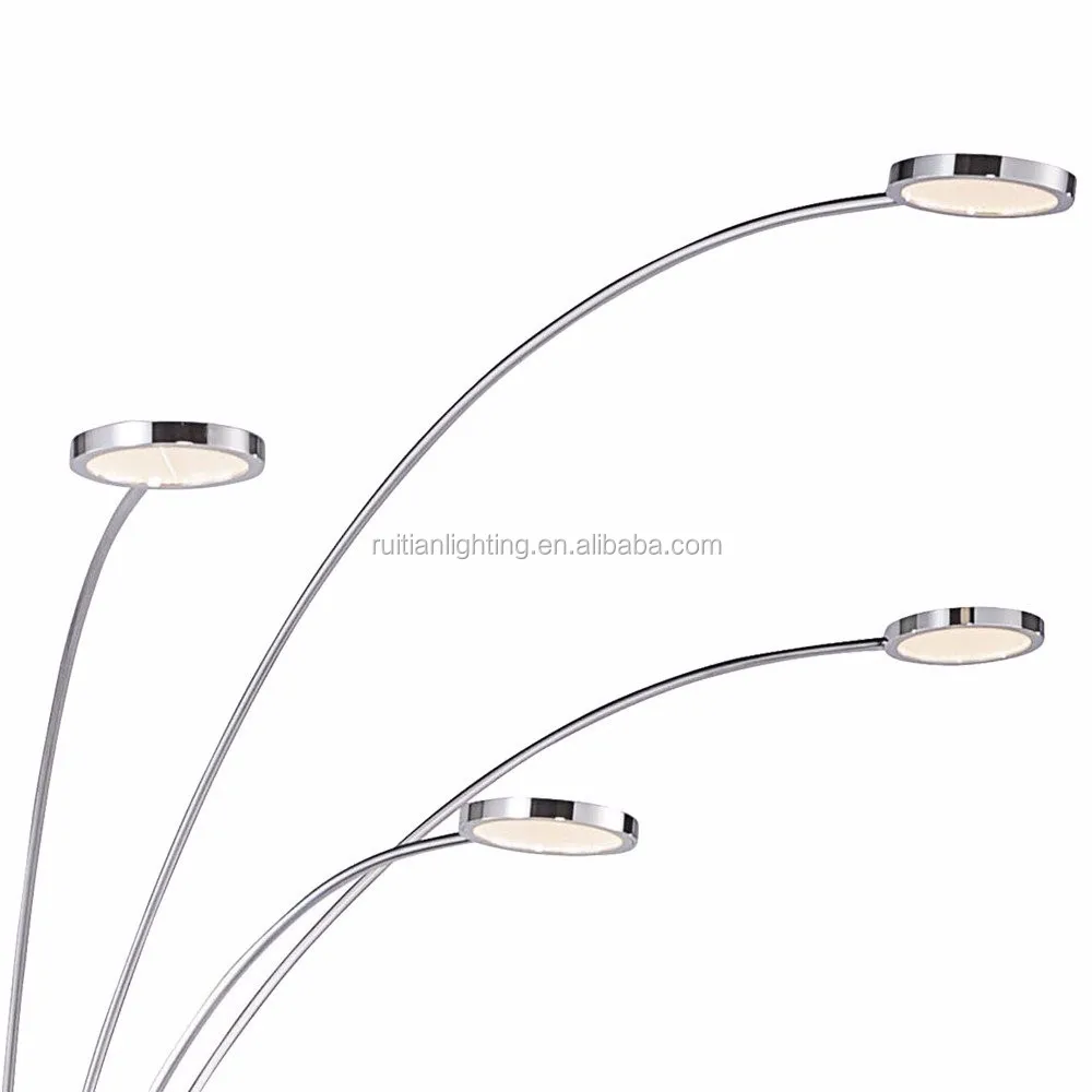 Metal Dimmer Chrome 5 Light Led Arc Floor Lamp Buy 5light Arc Lamp,Chorme Floor Lamp,Arc