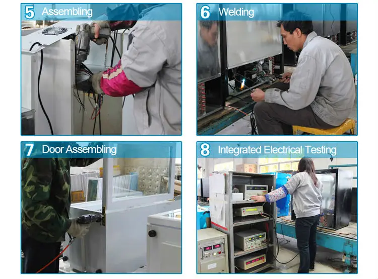 338L supermarket compressor bar refrigerator