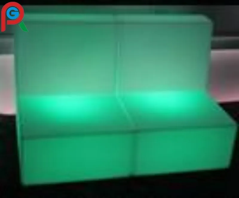 Modern Sofa Furniture / Night Club Plastic Sofa Set/ Glow Led Sofa