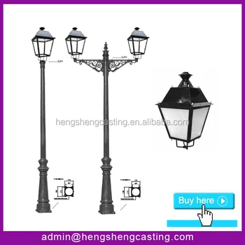 Street Light Poles Cast Iron Decorative Light Pole Customized Lighting ...