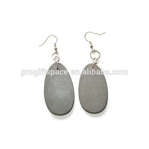 New desgin Black Earrings Wood Jewelry Craft Supply made in China