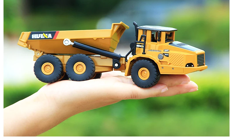 TongLi toy 1/50 Huina 1712 diecast model alloy truck car professional enginering construction model vehicle dump truck