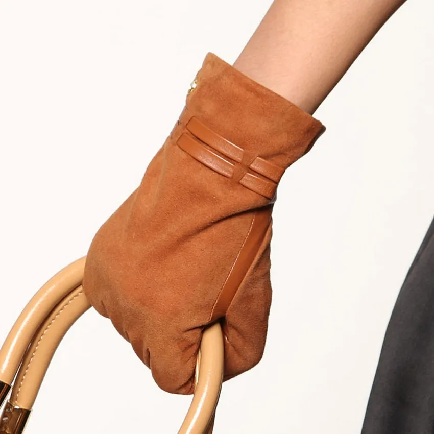 suede gloves womens