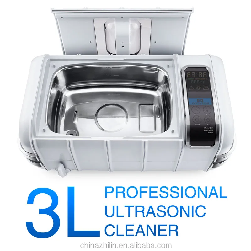 3L Stainless steel household ultrasonic cleaner jewelry, watch, optics and eyeglass cleaning