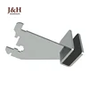 Slotted Channel System Chrome Metal Hang rail Bracket to Hold Rectangular Tubing