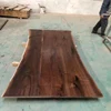 China supplier natural raw slab table top walnut