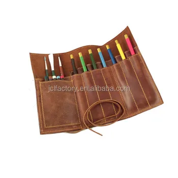 genuine leather pencil case