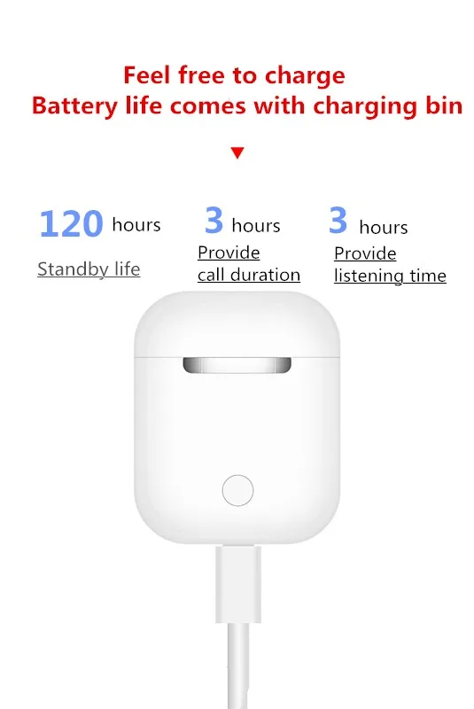 i10 max tws Bluetooth Earphones 5.0 Touch Wireless earbuds - ANKUX.COM