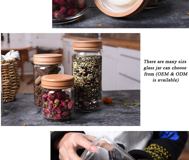 1550ml Airtight Screw Top Lid Borosilicate Glass Food Container