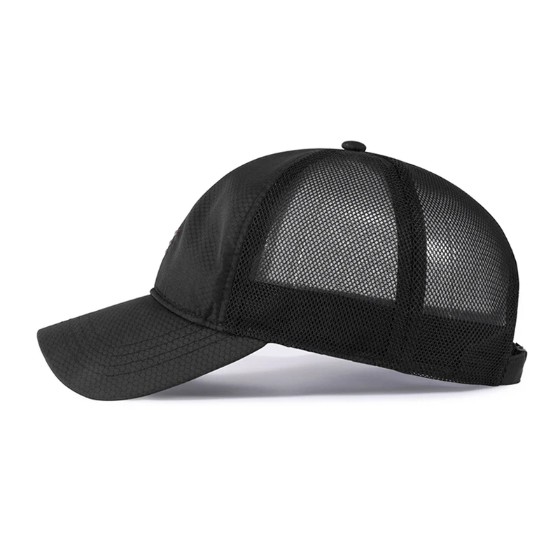 half mesh baseball caps