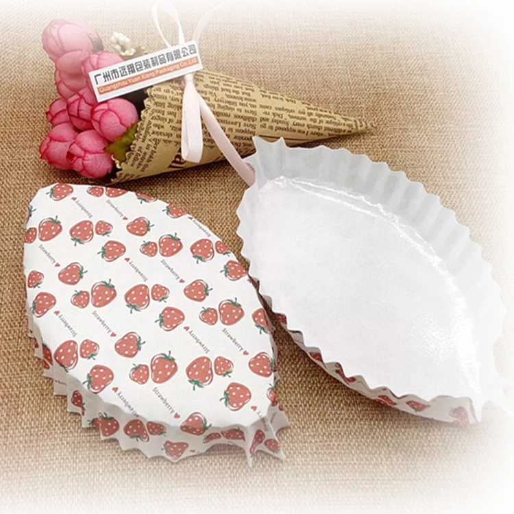 Factory Direct Triangular Pet Coated Pastry Film Paper Cup Baking