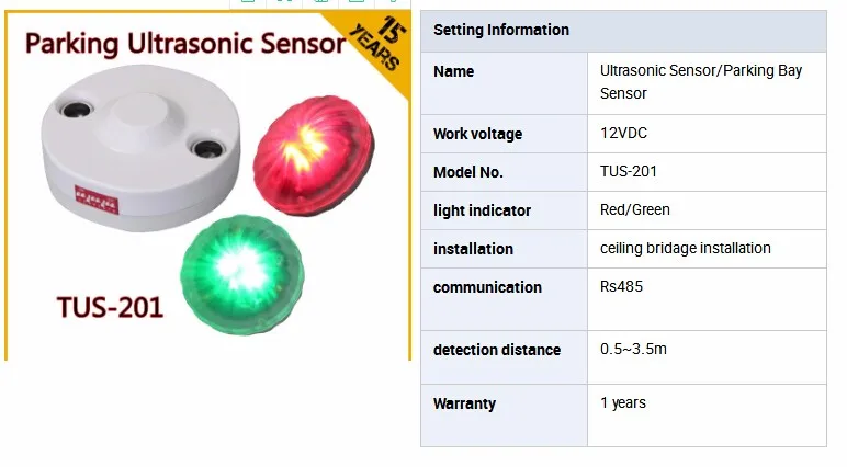For Underground Car Park Parking Guidance System Parking Bay Ultrasonic Circuit Diagram