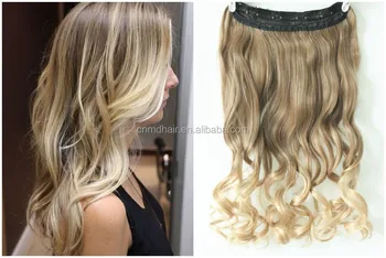 3 4 Full Head Clip In Hair Extensions Ombre One Piece Buy Clip