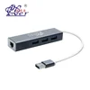 PCER USB to LAN Adapter Hub with Gigabit Ethernet 3 Ports 3.0 USB Hub