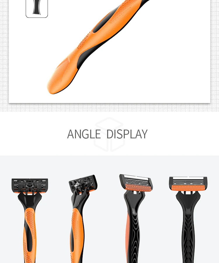 New design Four blade disposable razor for face shaving