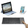 Customized Aluminum Portable Bt Foldable Keyboard And Remote Control