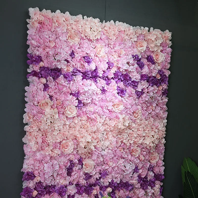 Hotsale 60x40cm Silk Flower Wall Backdrop Cloth For Wedding Occasion