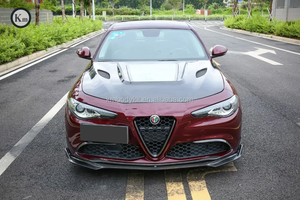 Km For Carbon Fiber Car Hood Engine Cover For Alfa Romeo Giulia