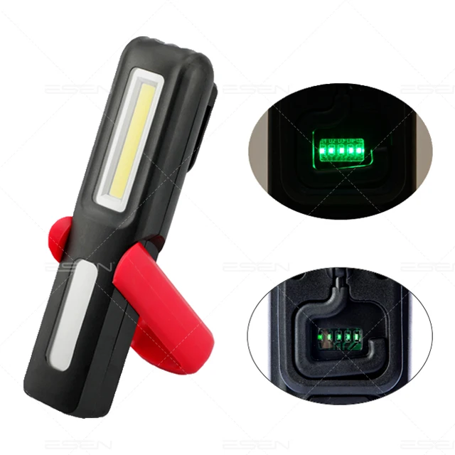 Rechargeable USB LED Flashlight Emergency Magnetic Hook Auto Repair COB Work Light