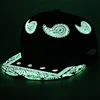Wholesale Funny Flat Brim Glow In The Dark Luminous Neon Light Up Party Snapback Hat Cap