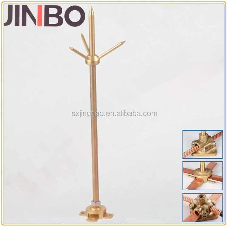 Lightning Protection System Brass Lightning Arrestor Lightning Rod