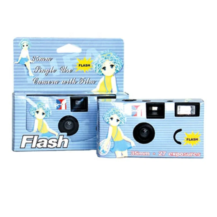
Promotional Customized design 35MM Single-use Disposable Camera with Flash 