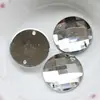 Kinds of 22mm Crystal Silver Grade A Acrylic Flat Round Cut Sequin Mrror Crystal Bead Agent