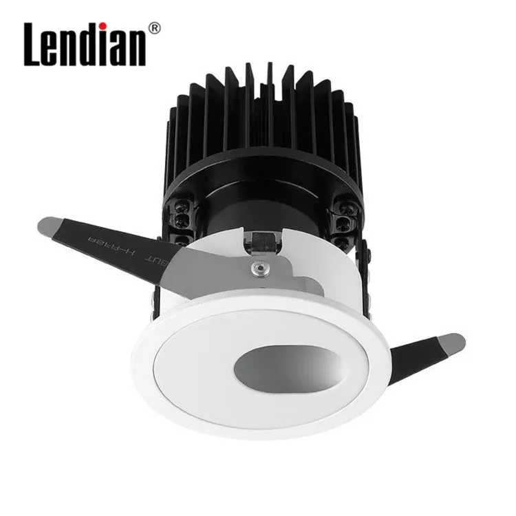 Office hotel supermarket trimless anti glare pinhole e27 led ceiling canister lights fitting recessed downlight fixture