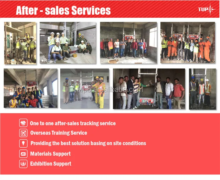 plastering machine cement