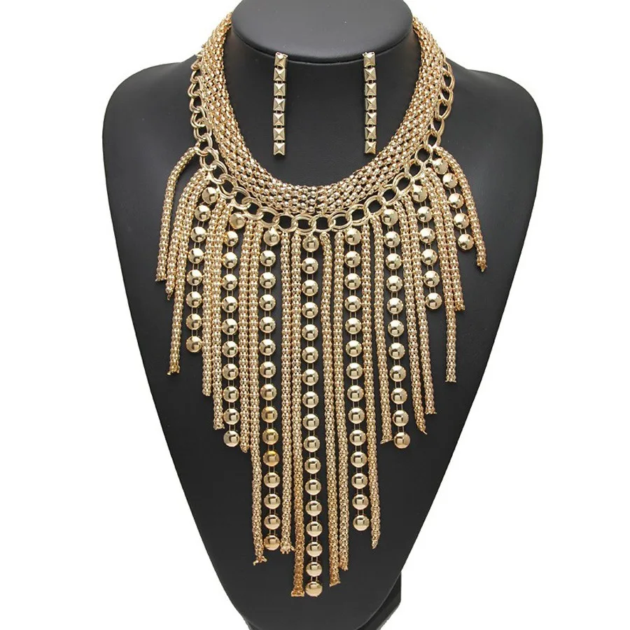 big gold statement necklace