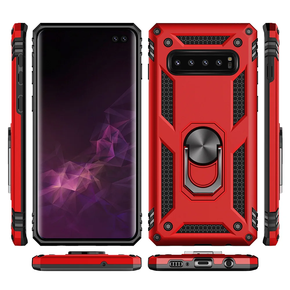 New armor anti-drop kickstand  hard PC phone case for Sumsung s10e