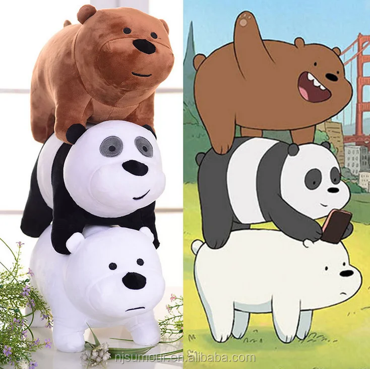 we bare bears panda stuff toy