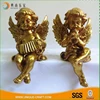 Innovation design OEM play musical instrument gold wholesale resin angels