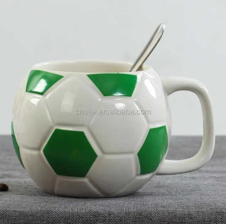 Europe custom football coffee mug for football fans collection mug