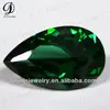 charming desing pear shape green cz