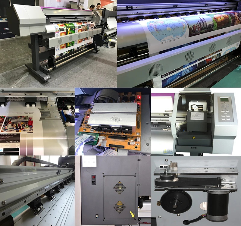 Fast Speed 1.8m 1.68m Width Cmyk Colors Xp600 Dx5 Print Head Posters