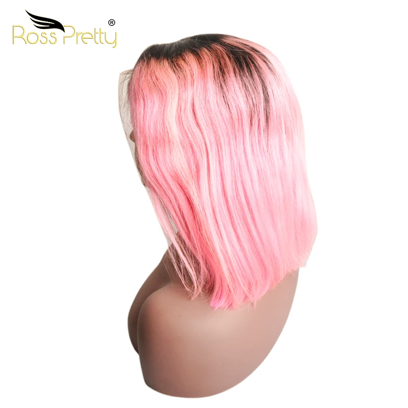 Ross Pretty Wholesale Wig Lace Front Color Wig 1b Pink Color Bulk