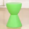 Modern Hourglass Shape PP Plastic Round Stool