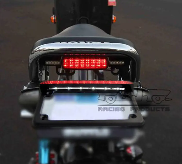 Bjlpl294003 Chrome 4'' X 7'' Led Led Light Motorcycle Licence Plate
