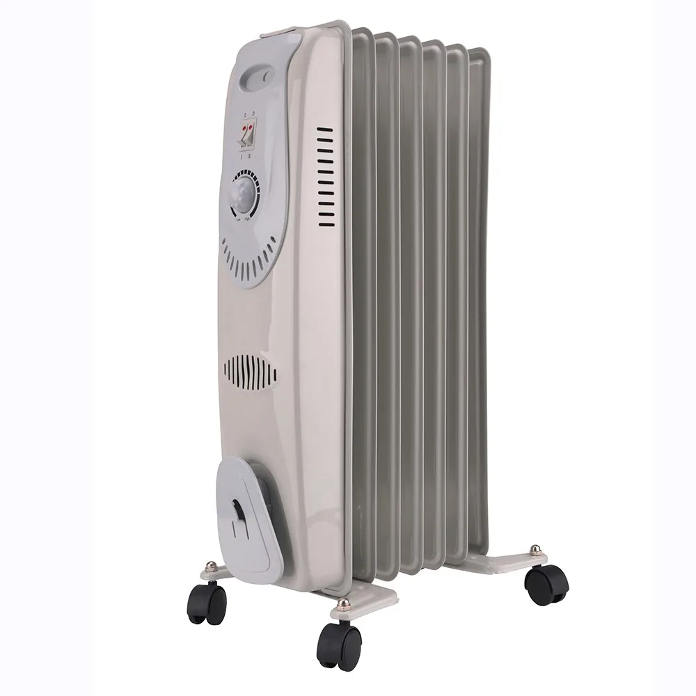 700W calentador eléctrico de aceite Radiador de ahorro de energía del hogar mini pequeño temporizador Estufa 24h-Black 