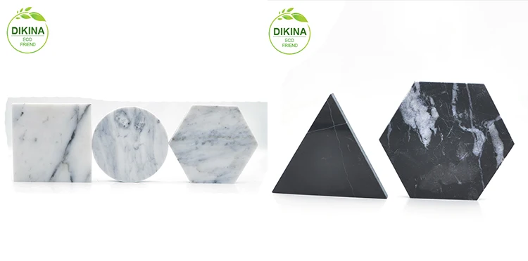 Mr & Mrs Custom Hexagon Minimal Clean Modern Chic Table Numbers/ Name Card Setting wedding decor White marble tile place cards.jpg