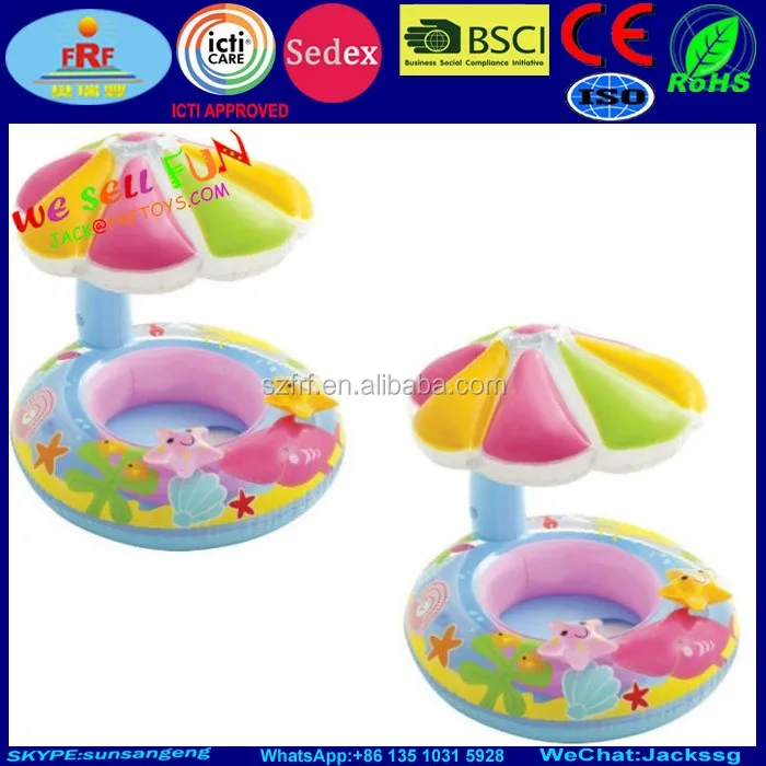 baby pool float with umbrella