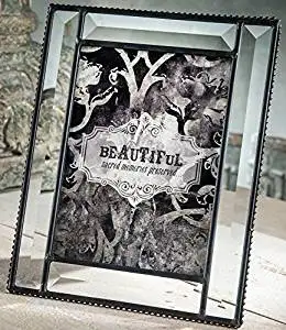 J Devlin Glass Art Pic 354-57HV Beveled Glass 5 x 7 Picture Frame Photo Wedding Frame Keepsake Tabletop