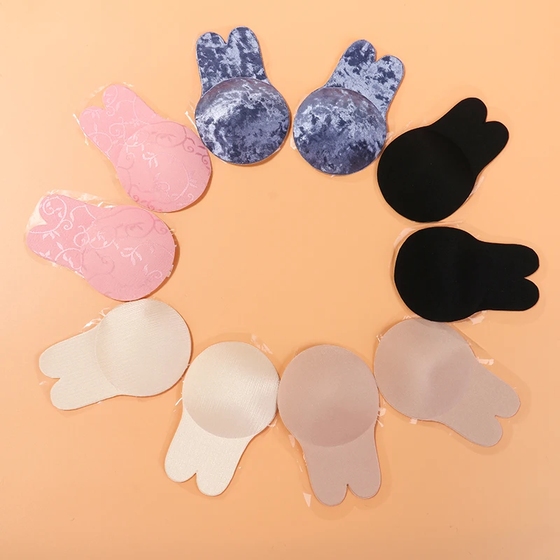 2020 New Rabbit Adhesive Bra Rabbit Shape Pasty Pasties Cute Nipple