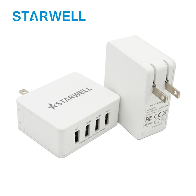 Dual 3 4 5 Mutil Port Usb Charger Wall Travel Intertek Phone Charger Ce