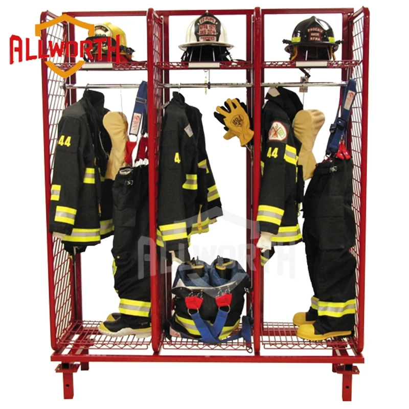 6-pack Gear Mobile Fireman Clothing Rack With Glove Racks - Buy Fireman