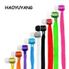 High Quality Stereo Headset Metal Shoelace Earphone Handsfree Headphones With Mic 3.5mm Earbuds For All Phone