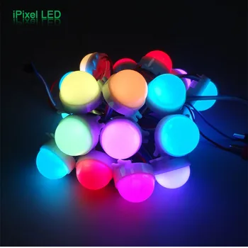 Outdoor Led String Lights 30mm Rgb Half Ball Digital Outdoor Led String Lights 30mm Rgb