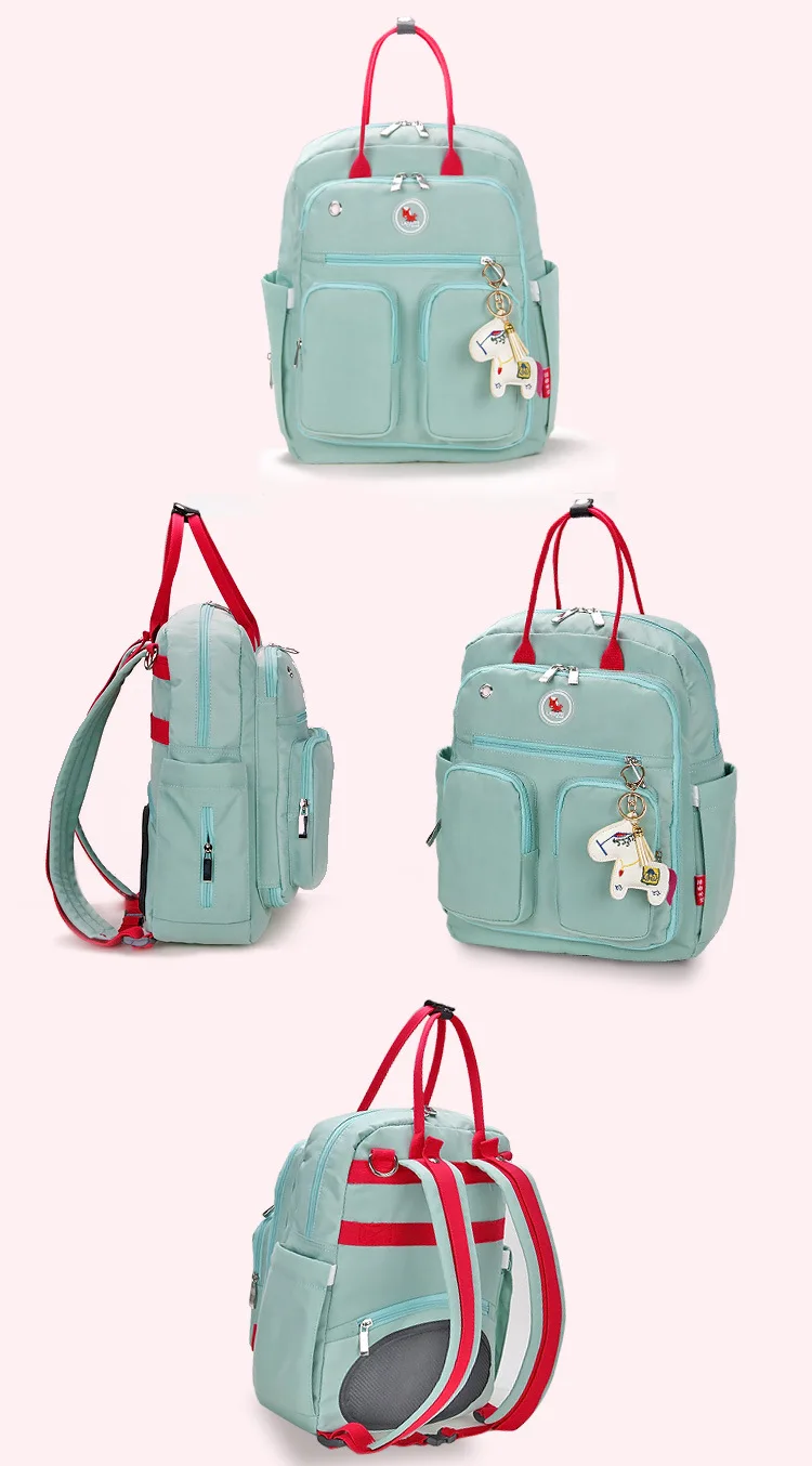 Hot Sale Fashion High Quality Multifunction Travel Waterproof Backpack Mummy Baby Diaper Bag